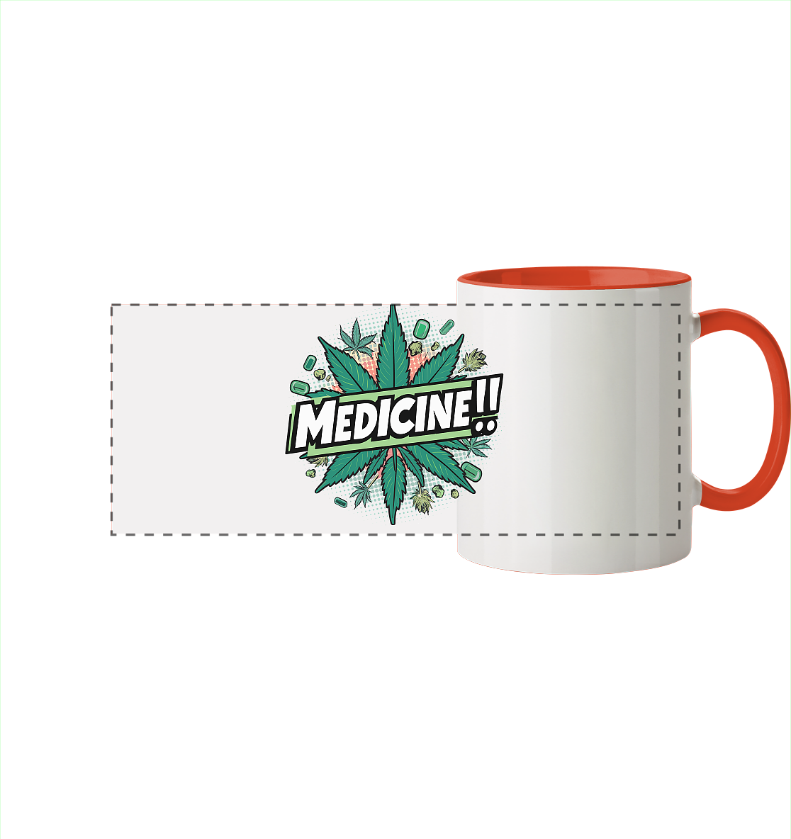 Medicine - Panorama Tasse zweifarbig