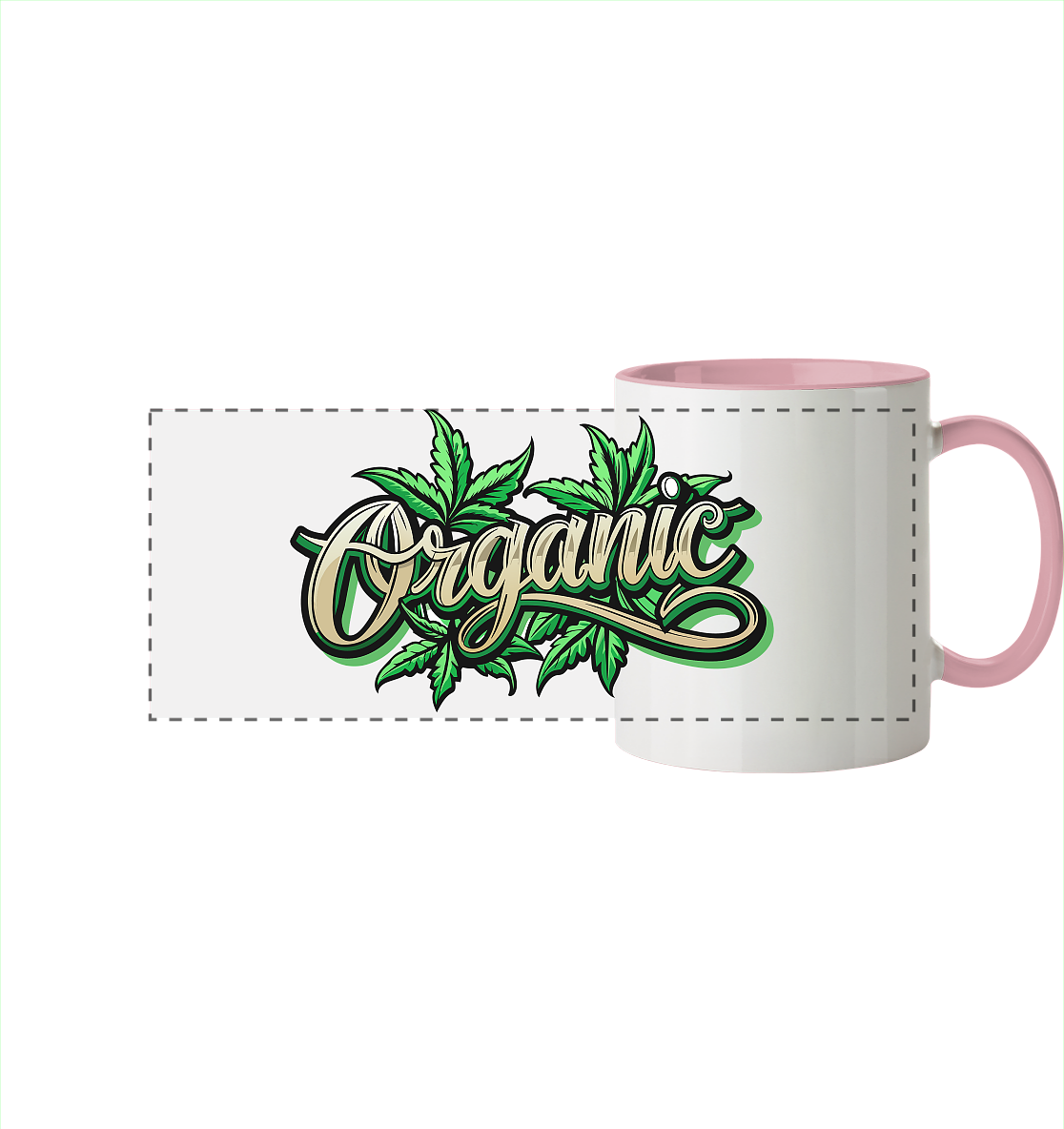 Organic Leaf - Panorama Tasse zweifarbig