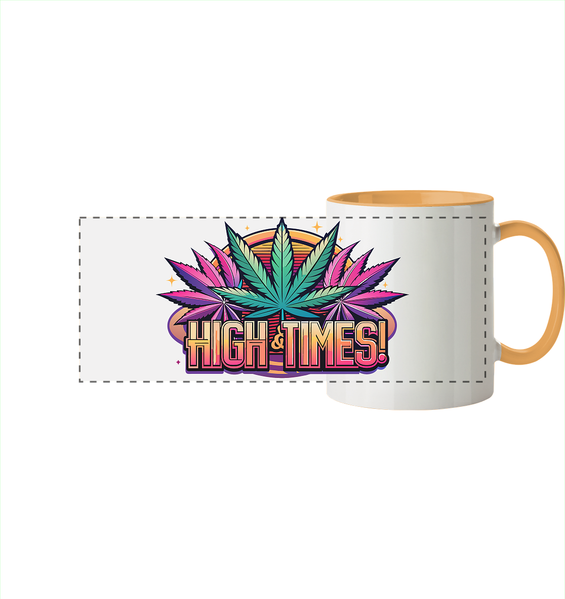 High Times Ufo - Panorama Tasse zweifarbig