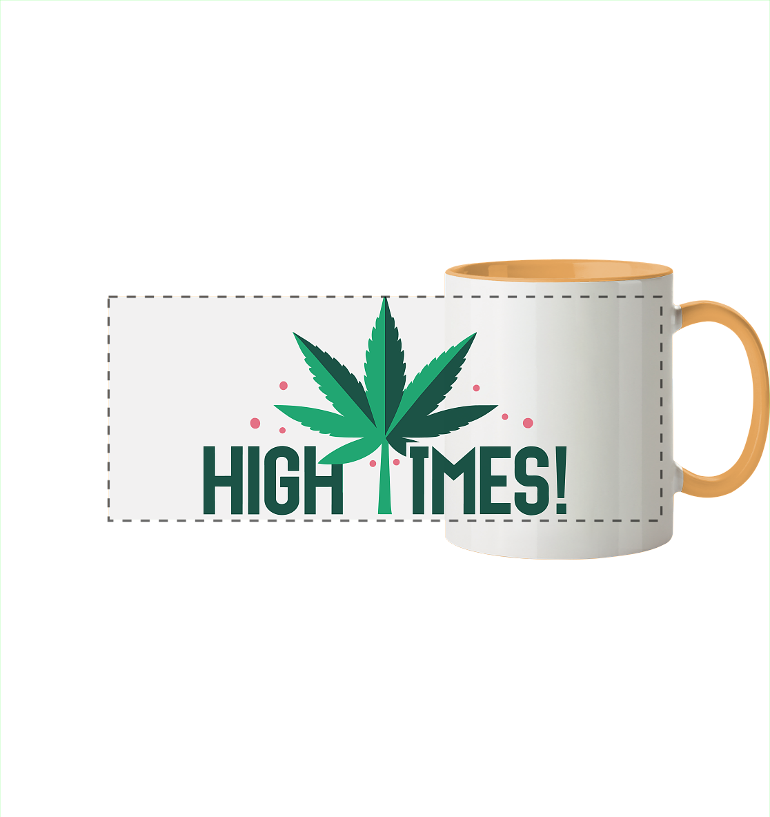 High Times Leaf - Panorama Tasse zweifarbig