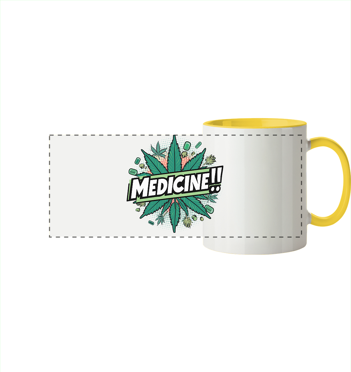 Medicine - Panorama Tasse zweifarbig