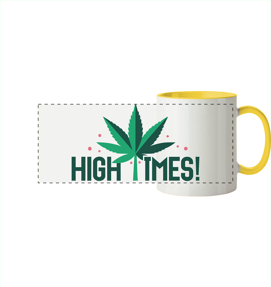 High Times Leaf - Panorama Tasse zweifarbig