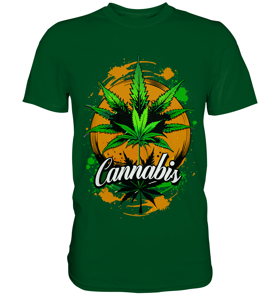 Orange Cannabis - Gentlemen Premium Shirt