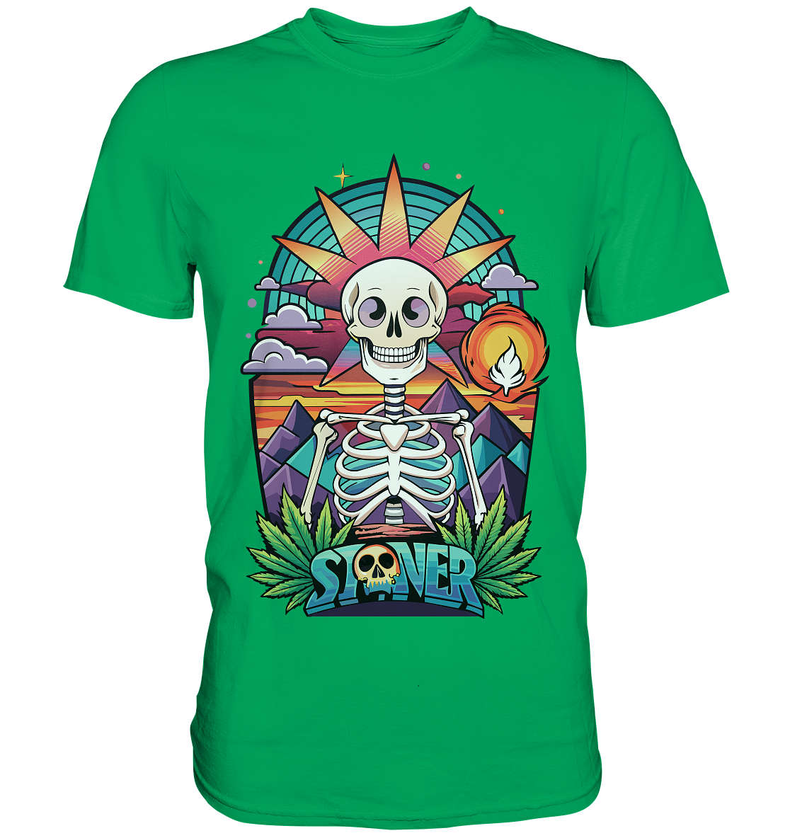 Color Stoner Skeleton - Gentlemen Premium Shirt