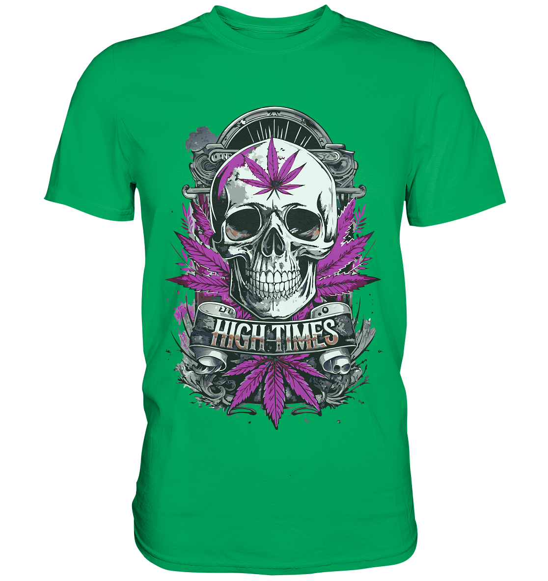 High Times Skull Purple - Gentlemen Premium Shirt