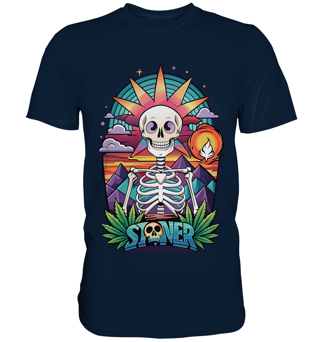 Color Stoner Skeleton - Gentlemen Premium Shirt