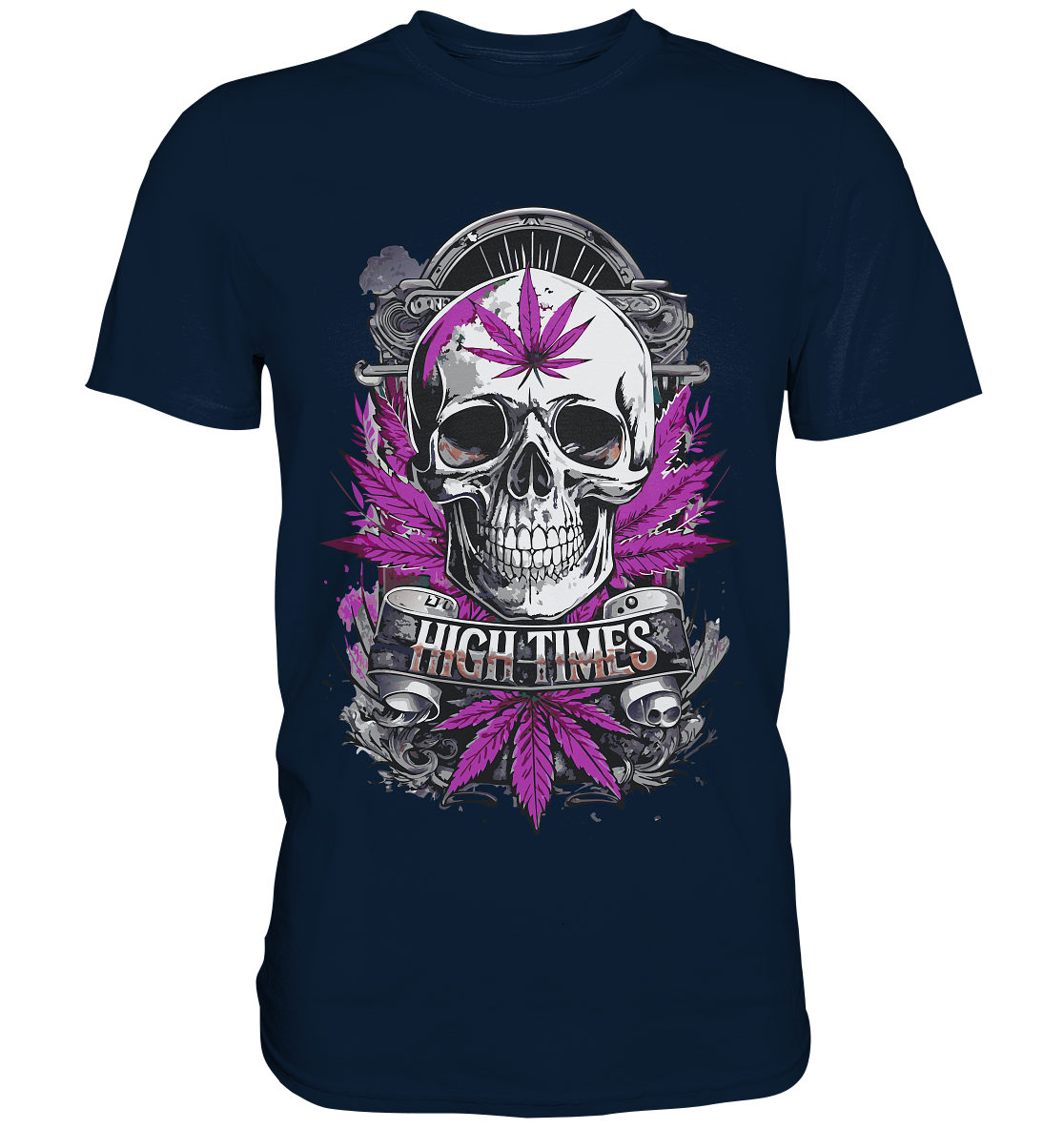 High Times Skull Purple - Gentlemen Premium Shirt