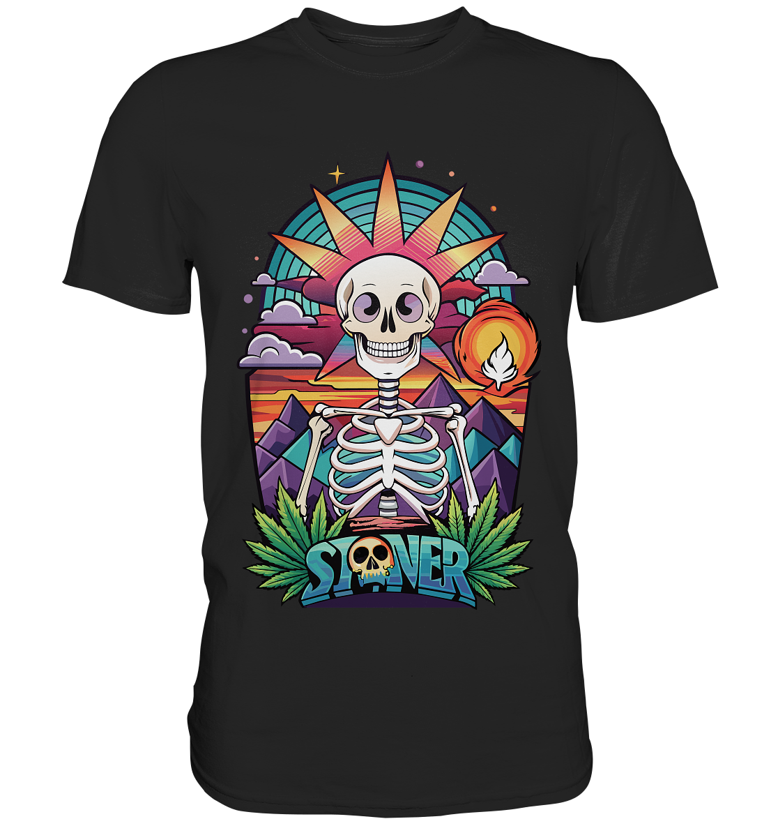 Color Stoner Skeleton - Gentlemen Premium Shirt