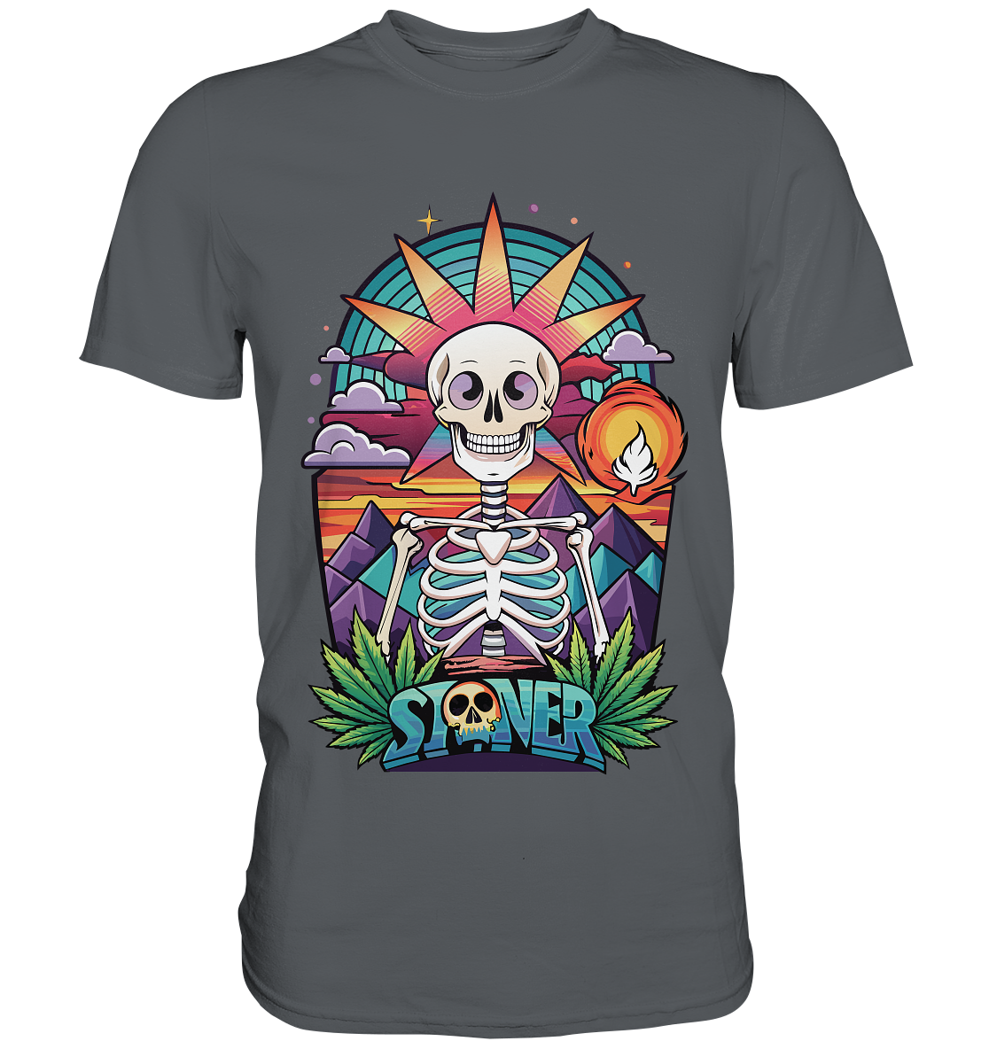 Color Stoner Skeleton - Gentlemen Premium Shirt