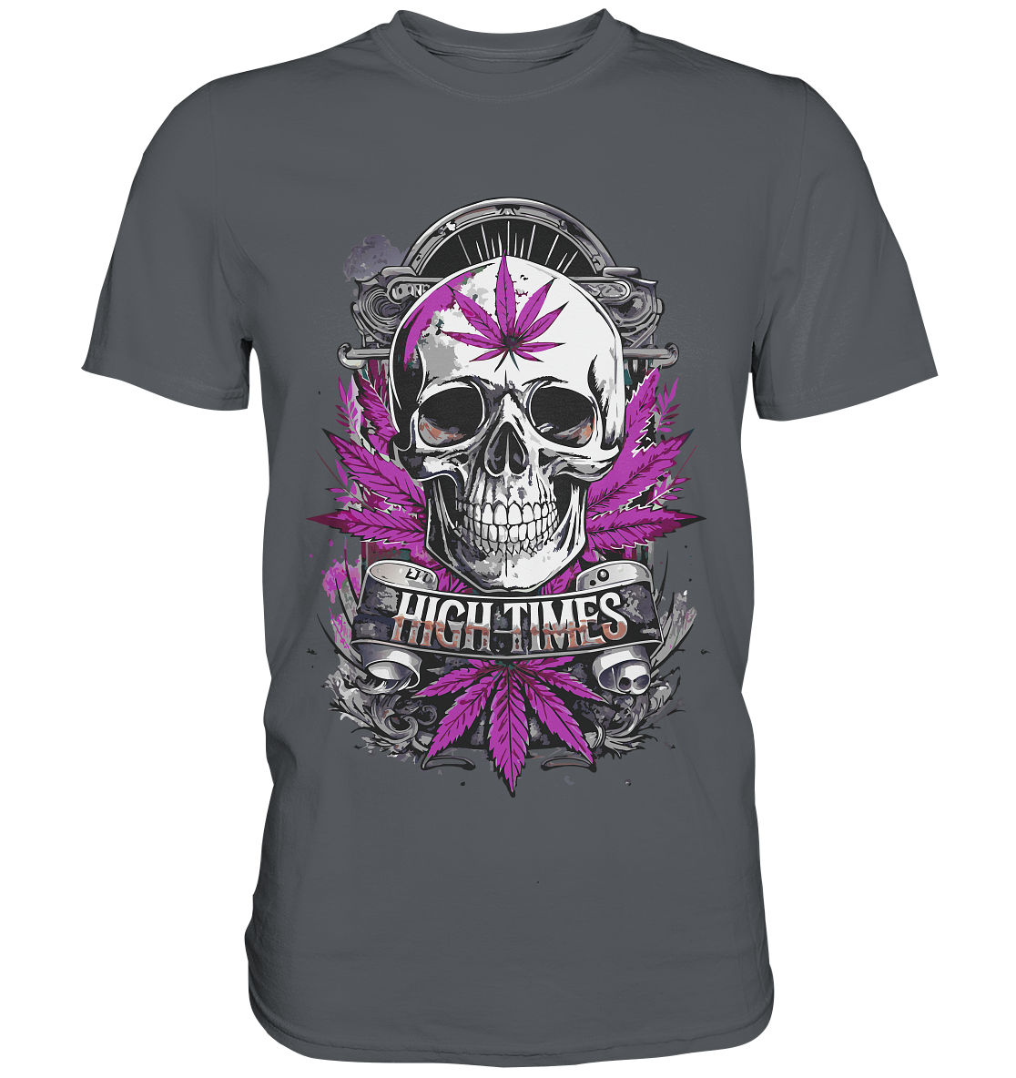 High Times Skull Purple - Gentlemen Premium Shirt