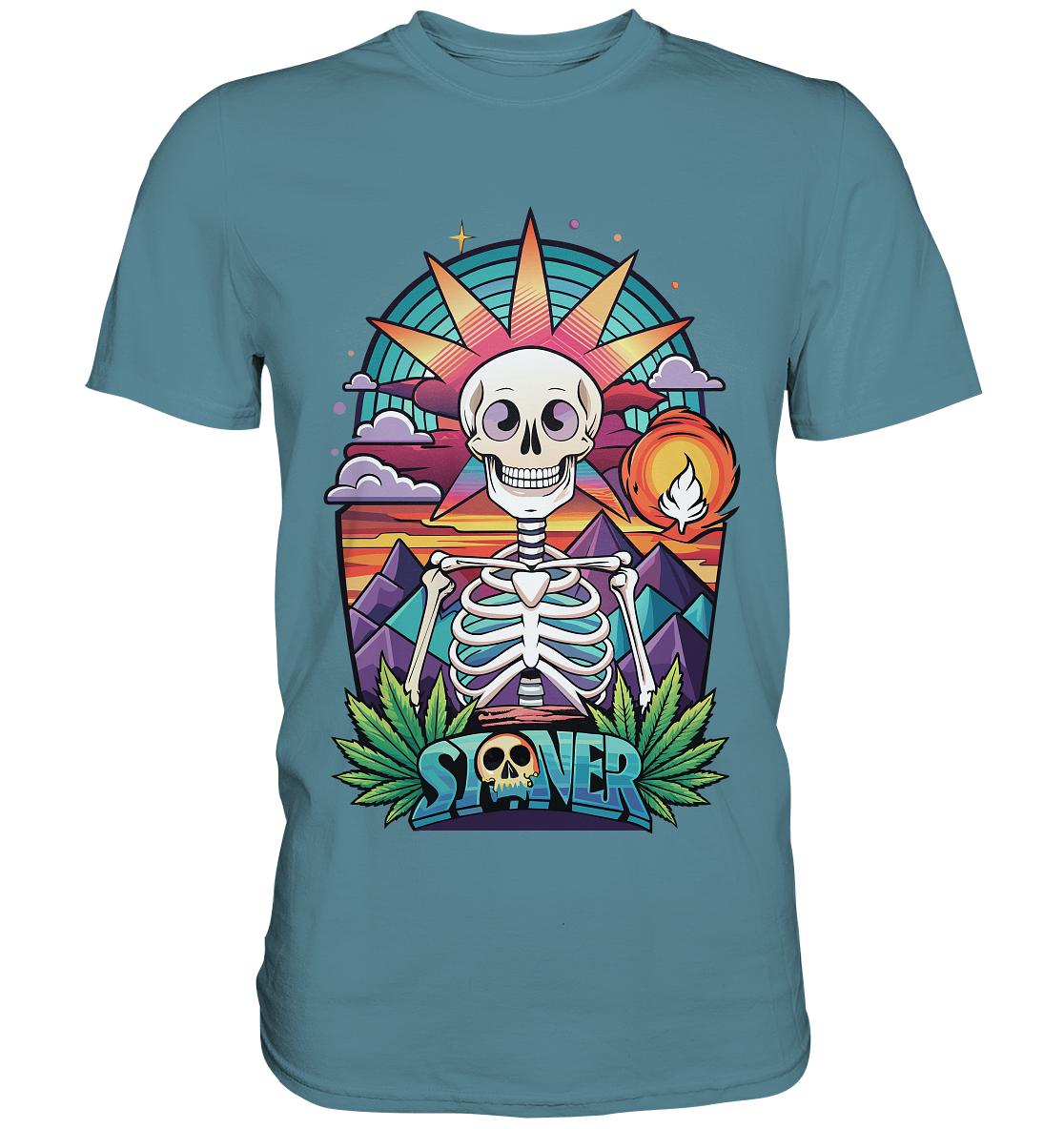 Color Stoner Skeleton - Gentlemen Premium Shirt