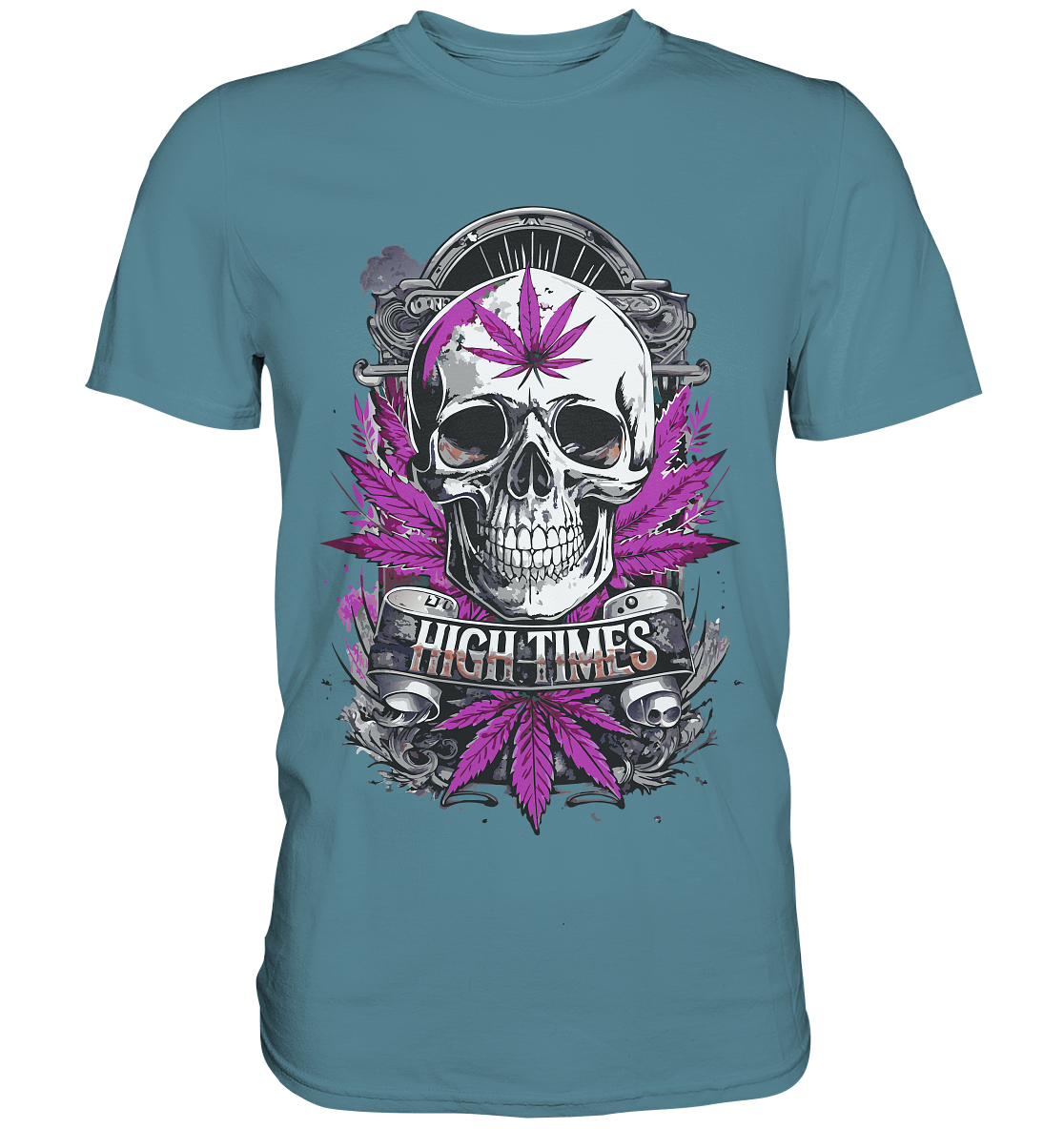 High Times Skull Purple - Gentlemen Premium Shirt