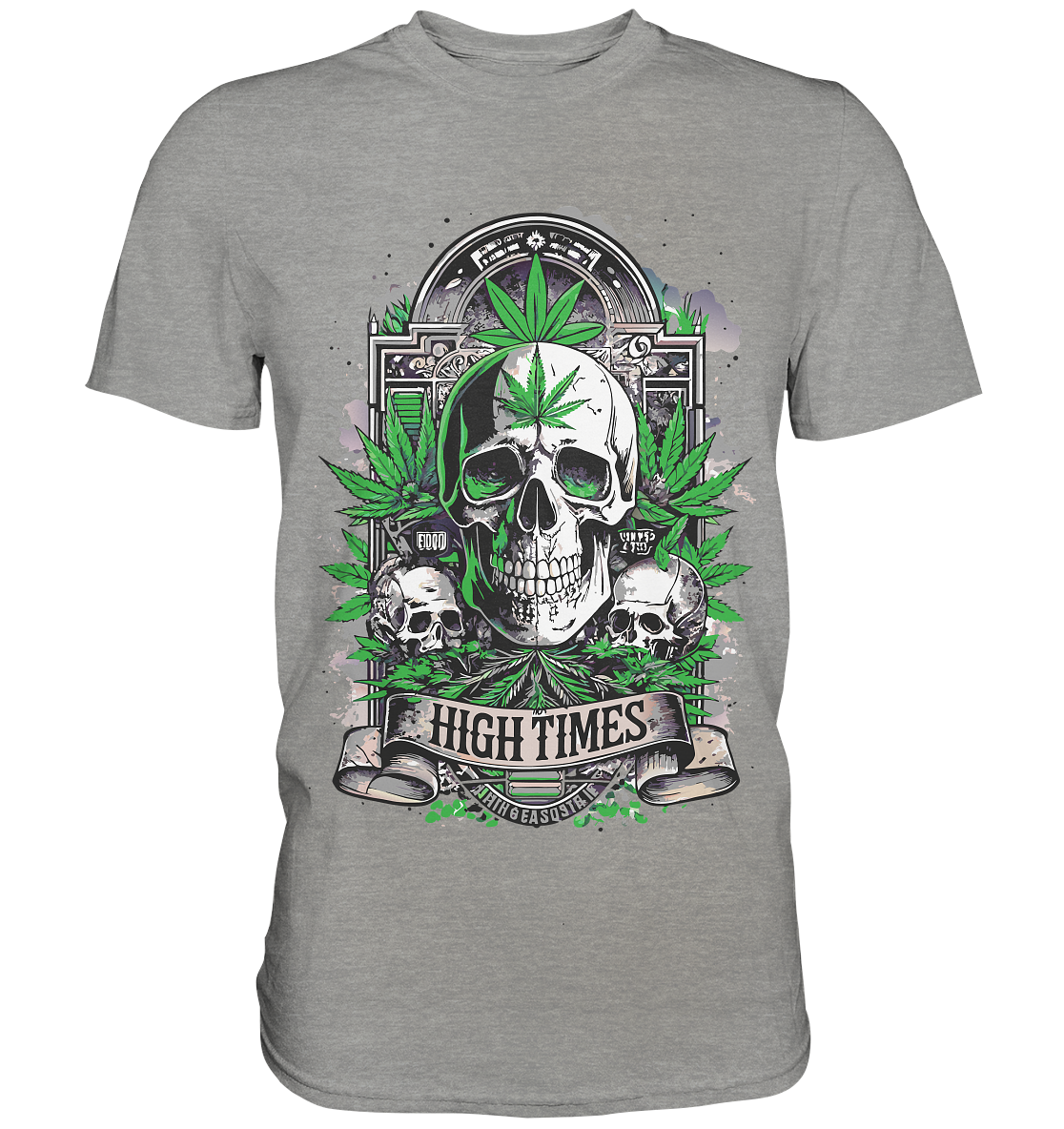 High Times Skull Green - Gentlemen Premium Shirt