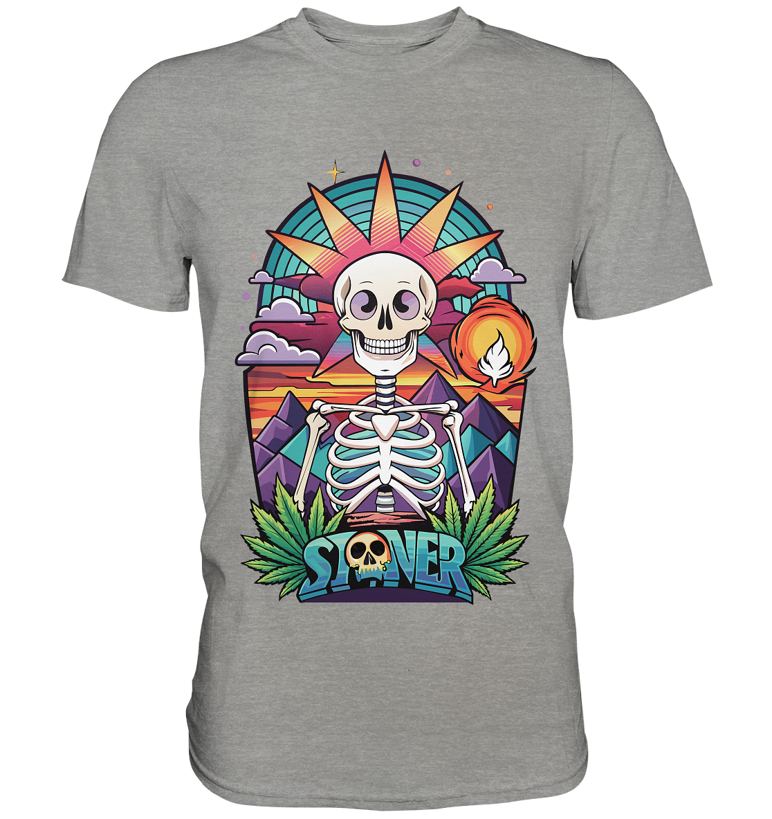 Color Stoner Skeleton - Gentlemen Premium Shirt