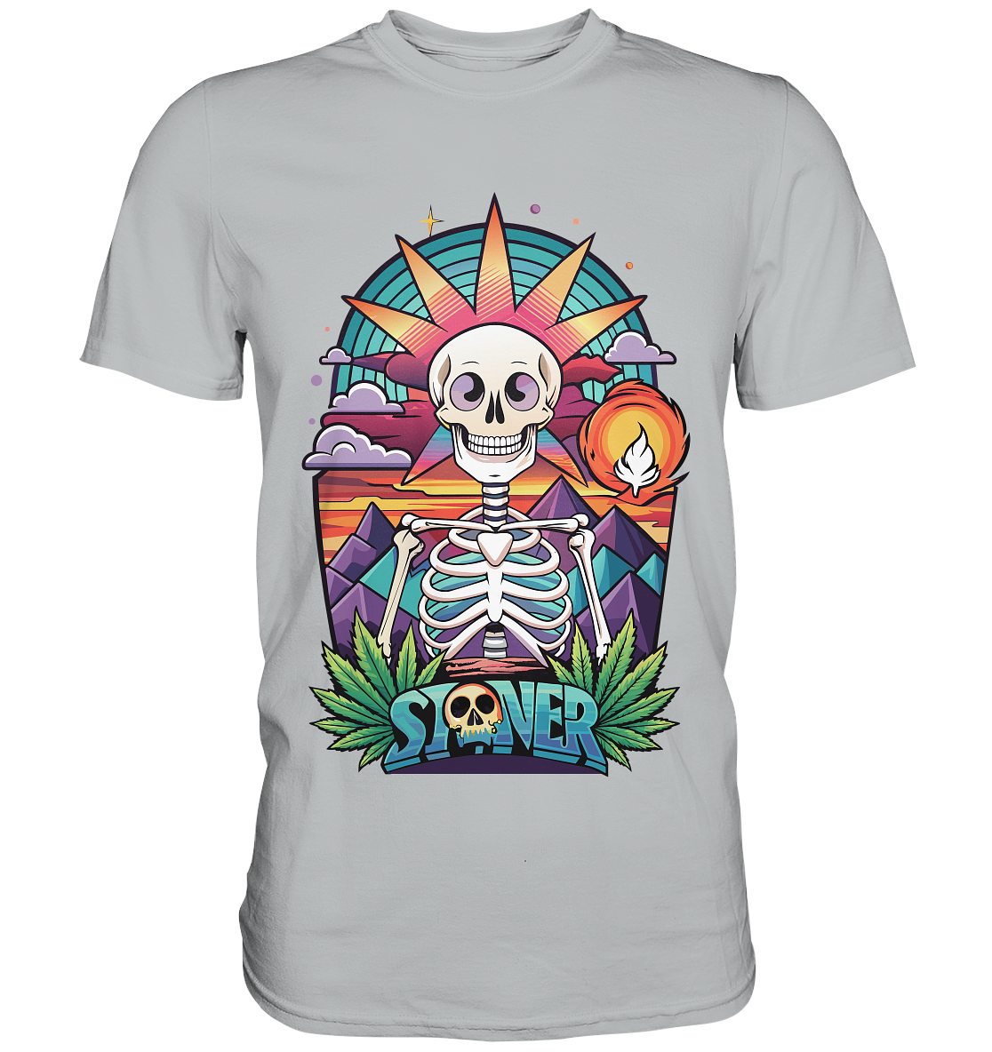 Color Stoner Skeleton - Gentlemen Premium Shirt