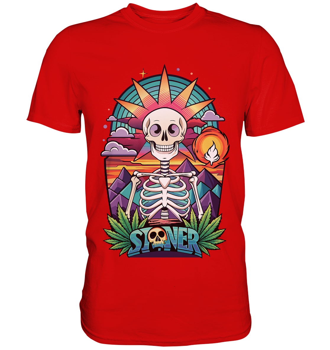 Color Stoner Skeleton - Gentlemen Premium Shirt