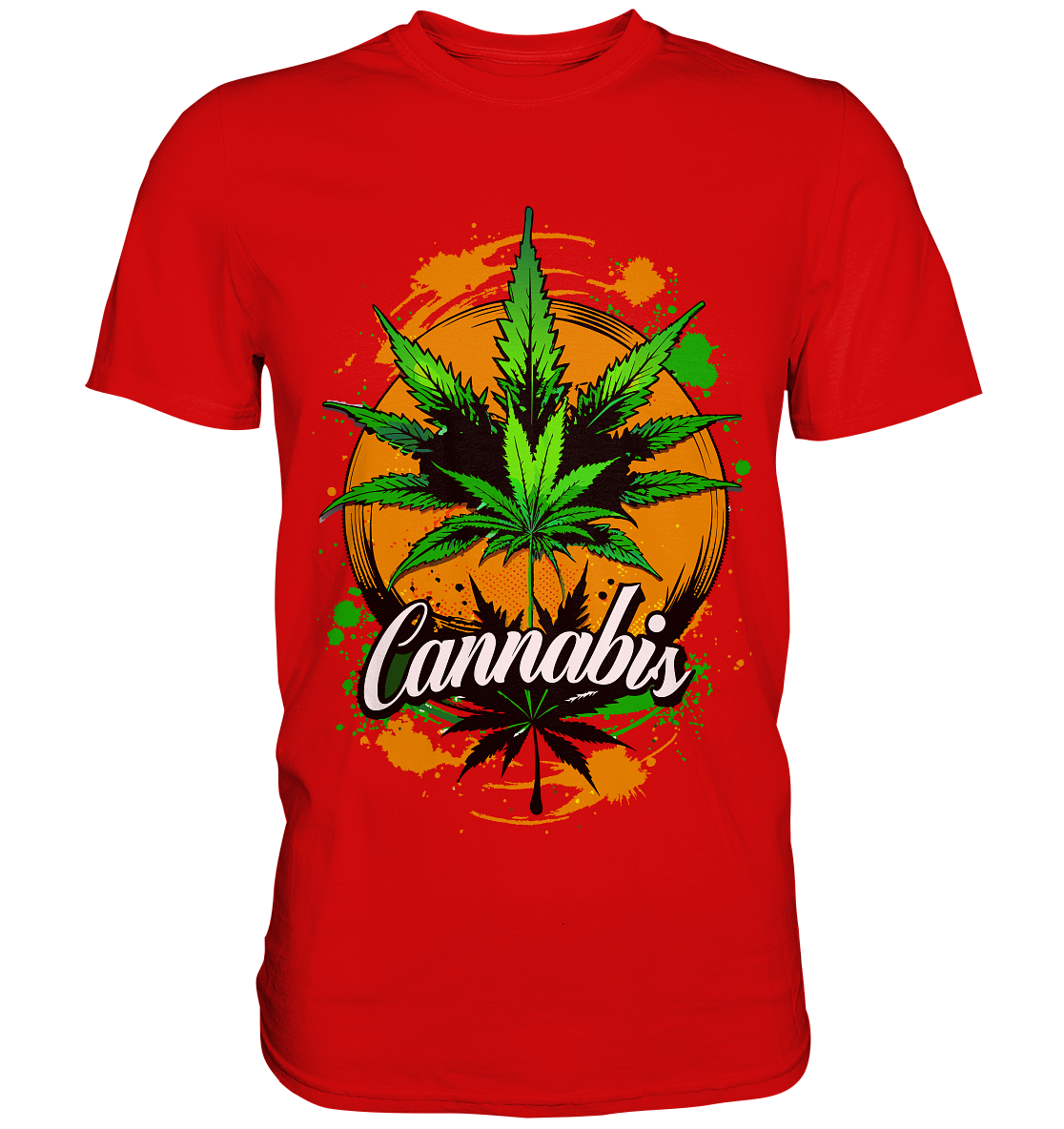 Orange Cannabis - Gentlemen Premium Shirt