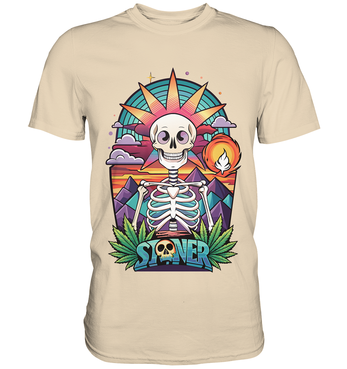 Color Stoner Skeleton - Gentlemen Premium Shirt