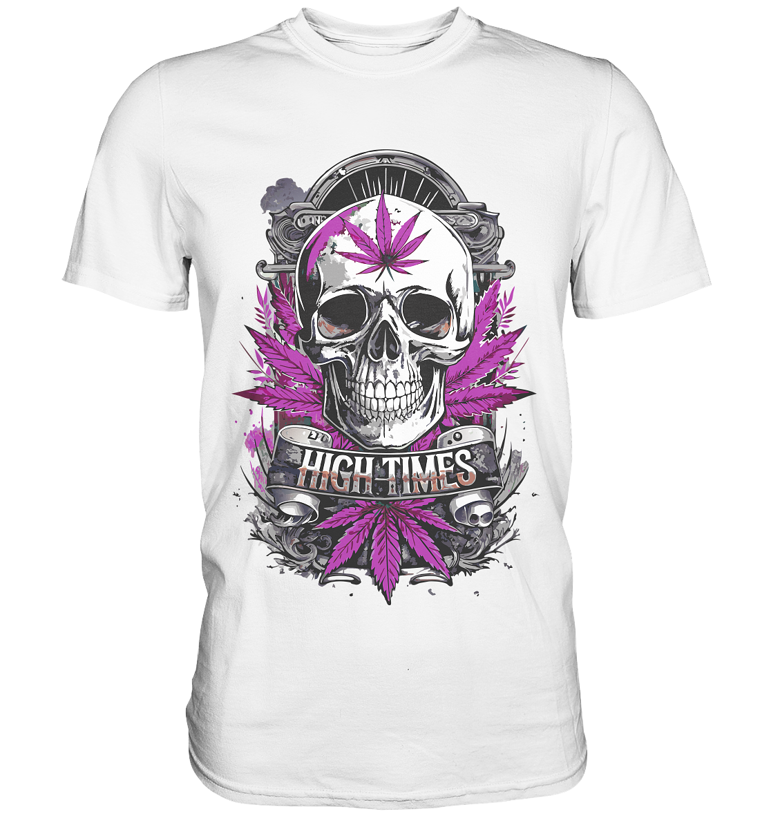 High Times Skull Purple - Gentlemen Premium Shirt