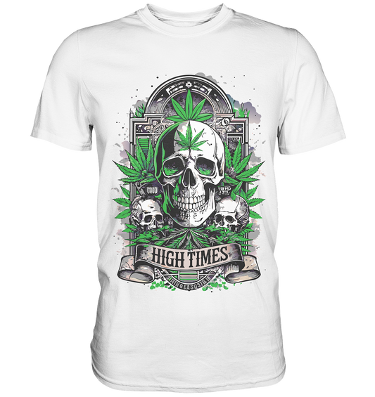 High Times Skull Green - Gentlemen Premium Shirt