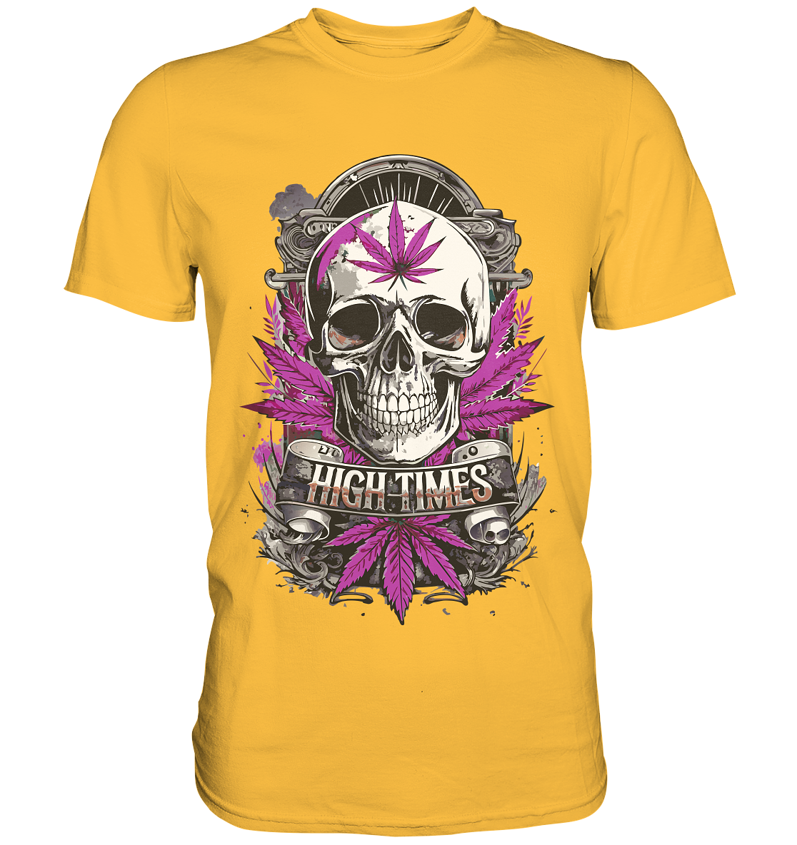 High Times Skull Purple - Gentlemen Premium Shirt