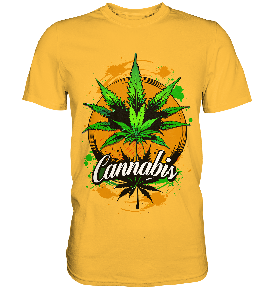 Orange Cannabis - Gentlemen Premium Shirt