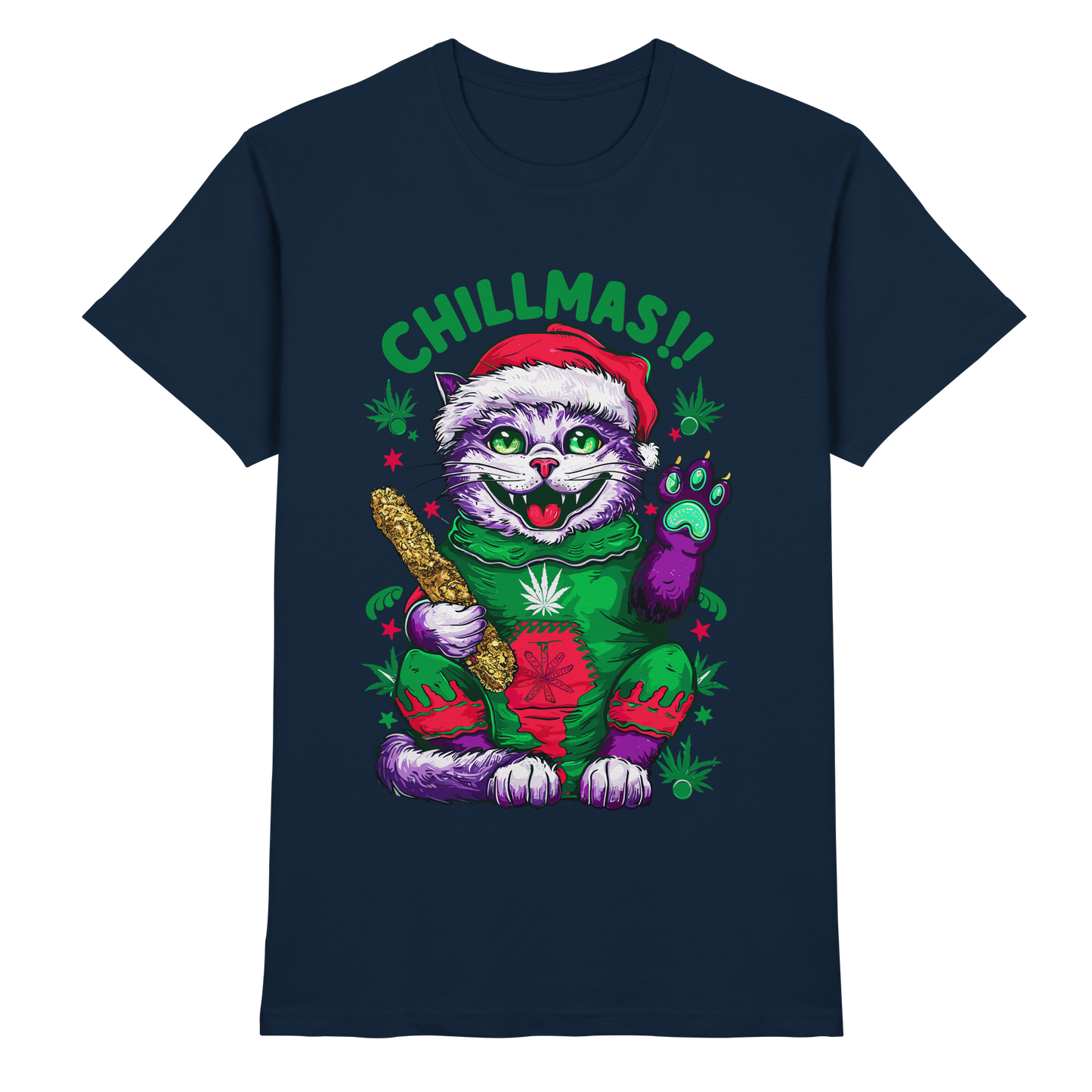 Chillmas Cat - Gentlemen Premium Shirt