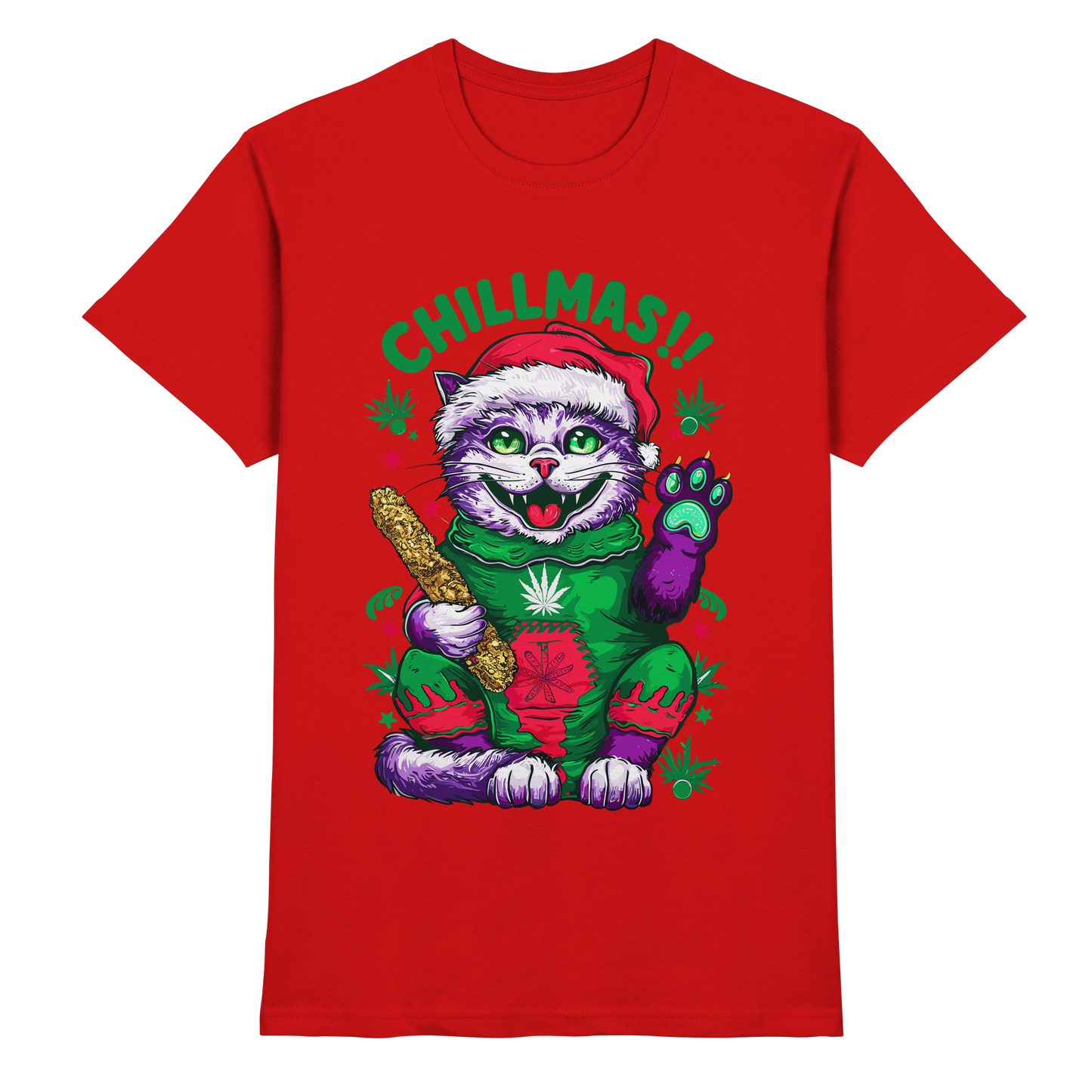 Chillmas Cat - Gentlemen Premium Shirt