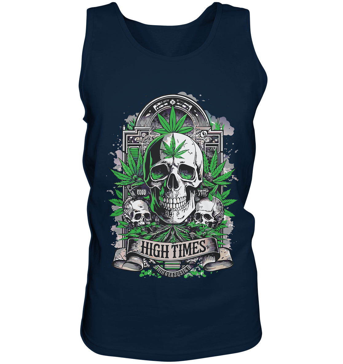 High Times Skull Green - Gentlemen Tank-Top