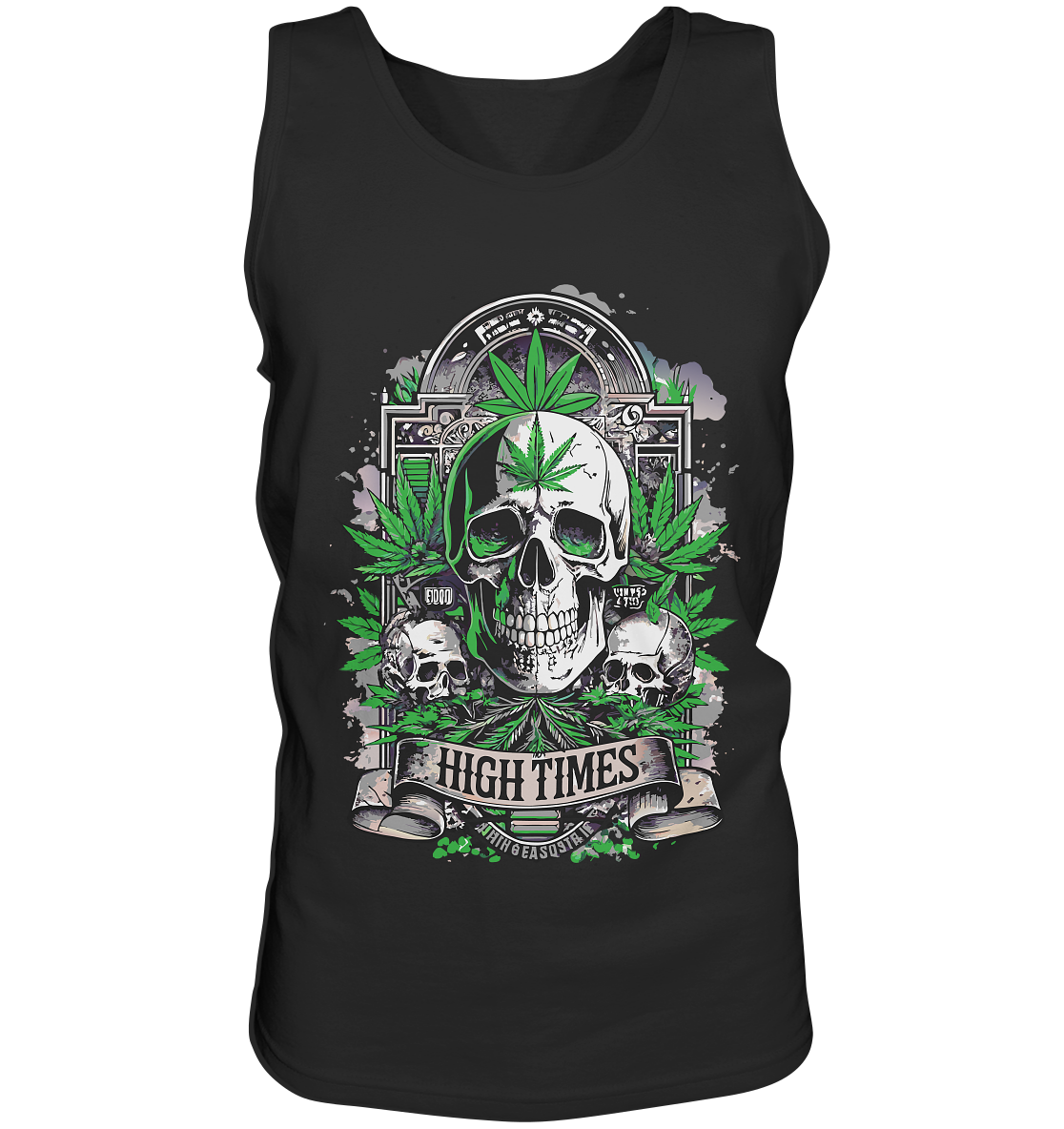 High Times Skull Green - Gentlemen Tank-Top