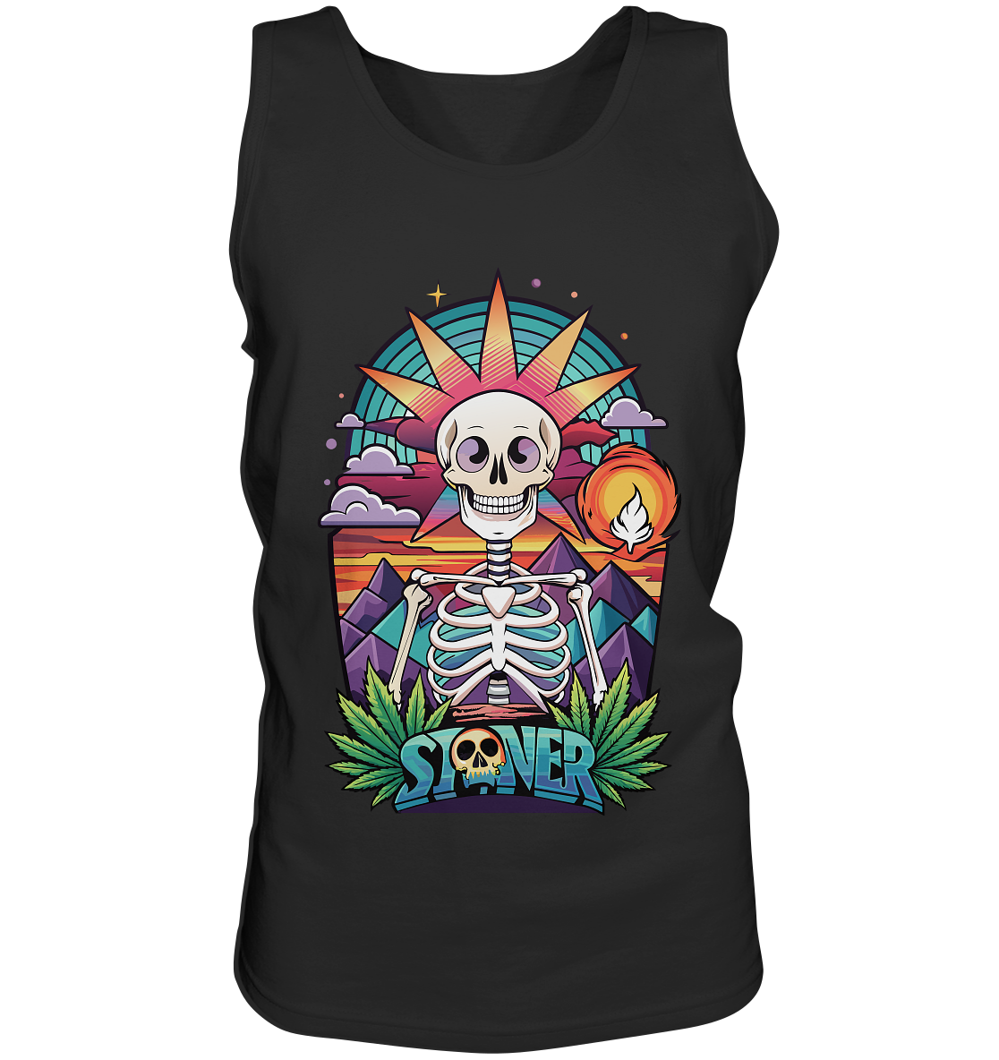 Color Stoner Skeleton - Gentlemen Tank-Top