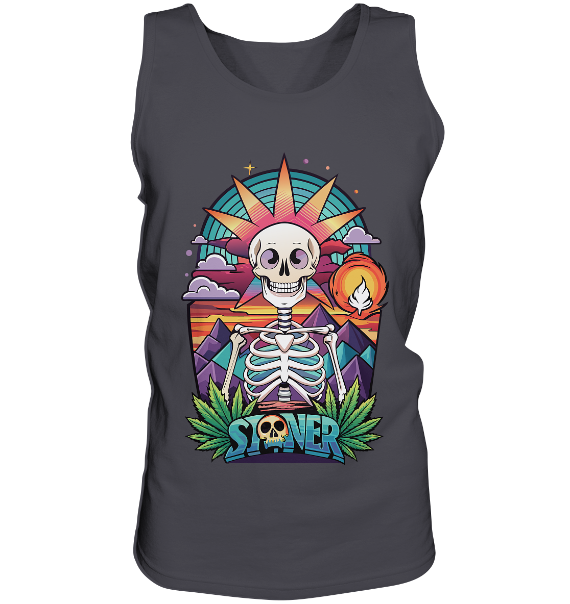 Color Stoner Skeleton - Gentlemen Tank-Top