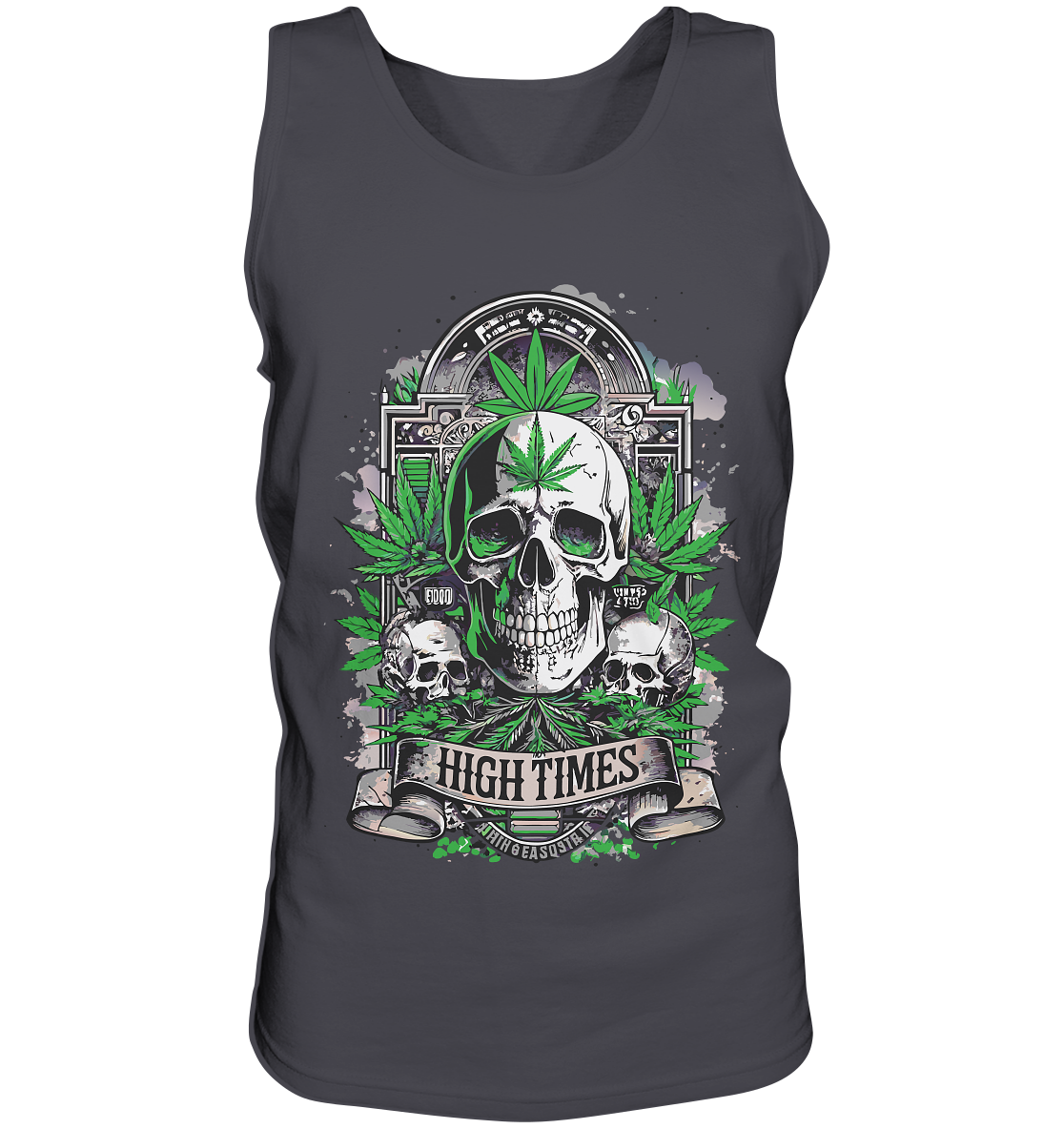 High Times Skull Green - Gentlemen Tank-Top