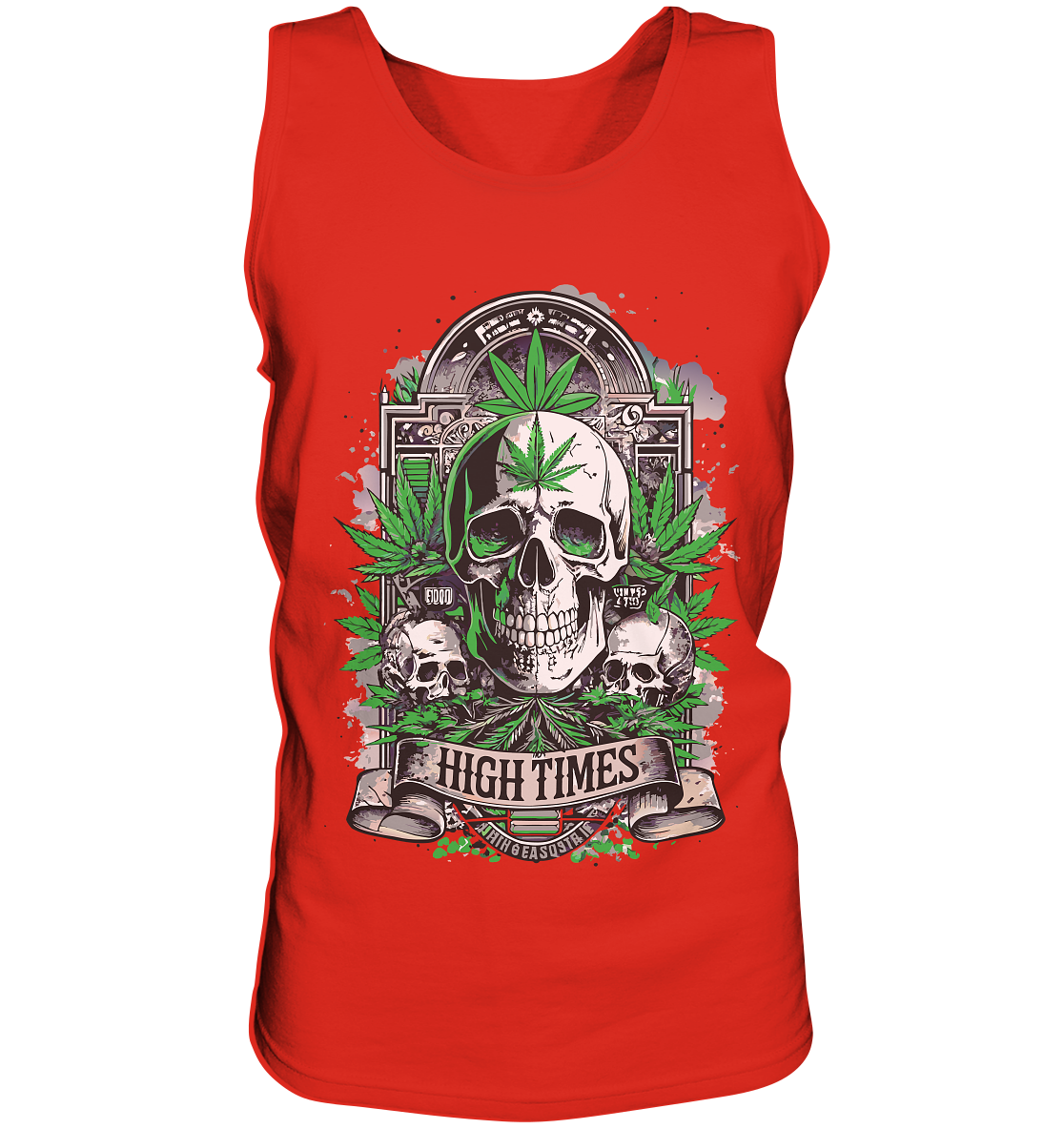 High Times Skull Green - Gentlemen Tank-Top