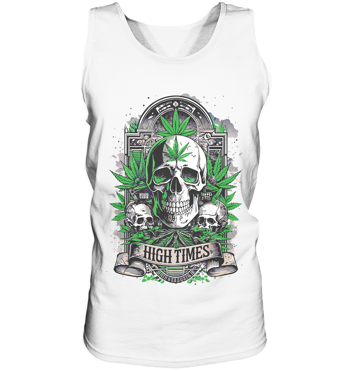 High Times Skull Green - Gentlemen Tank-Top