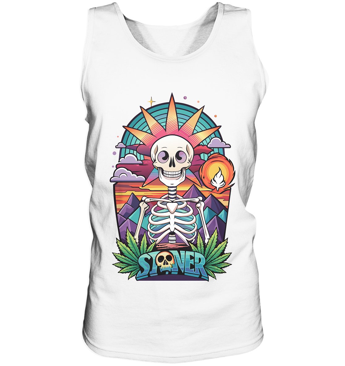 Color Stoner Skeleton - Gentlemen Tank-Top