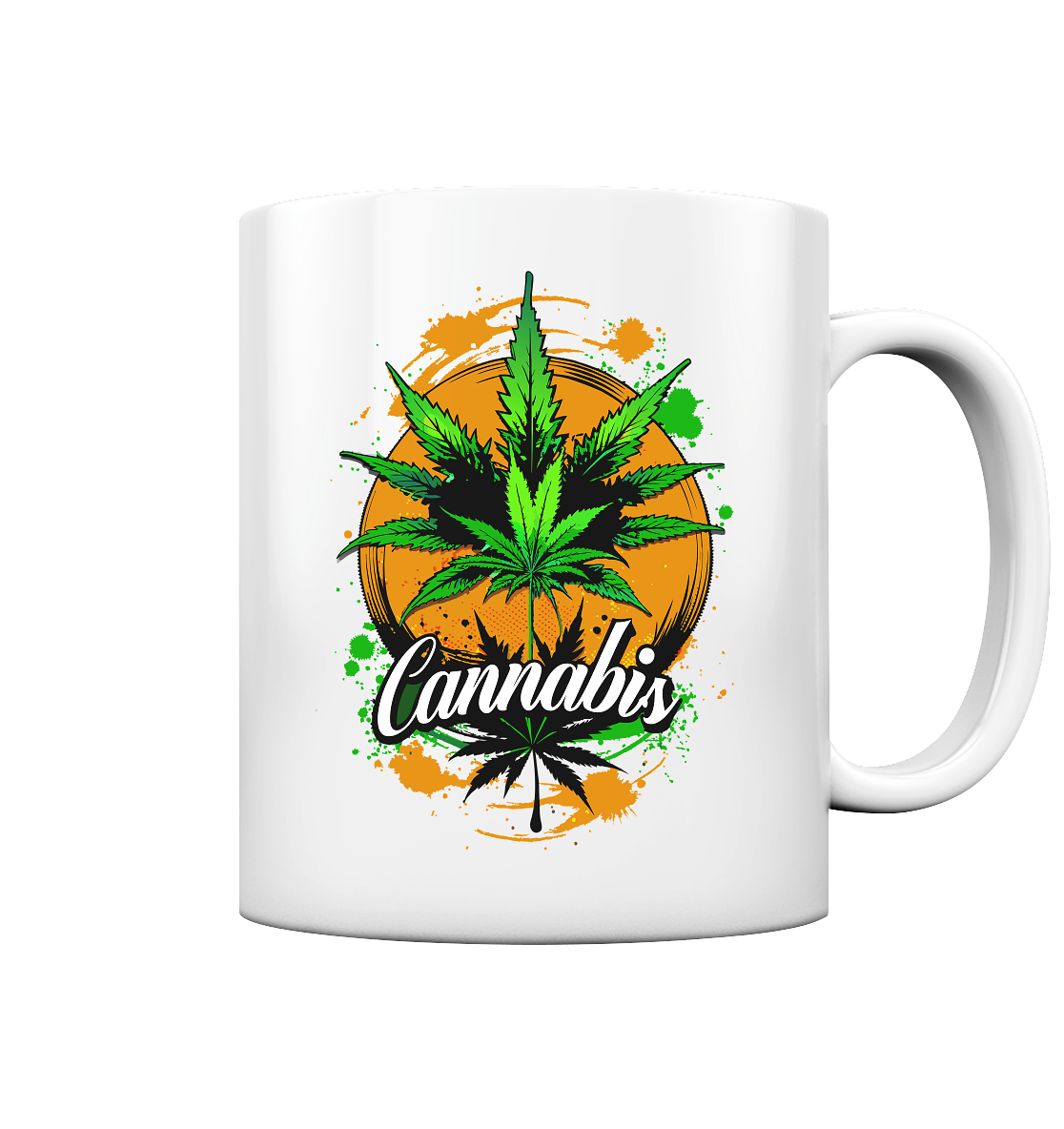 Orange Cannabis - Tasse glossy