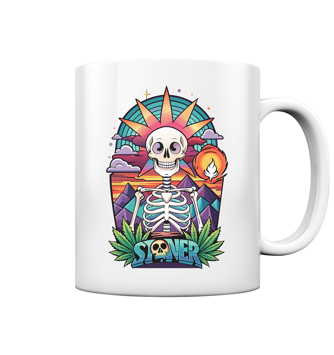 Color Stoner Skeleton - Tasse glossy