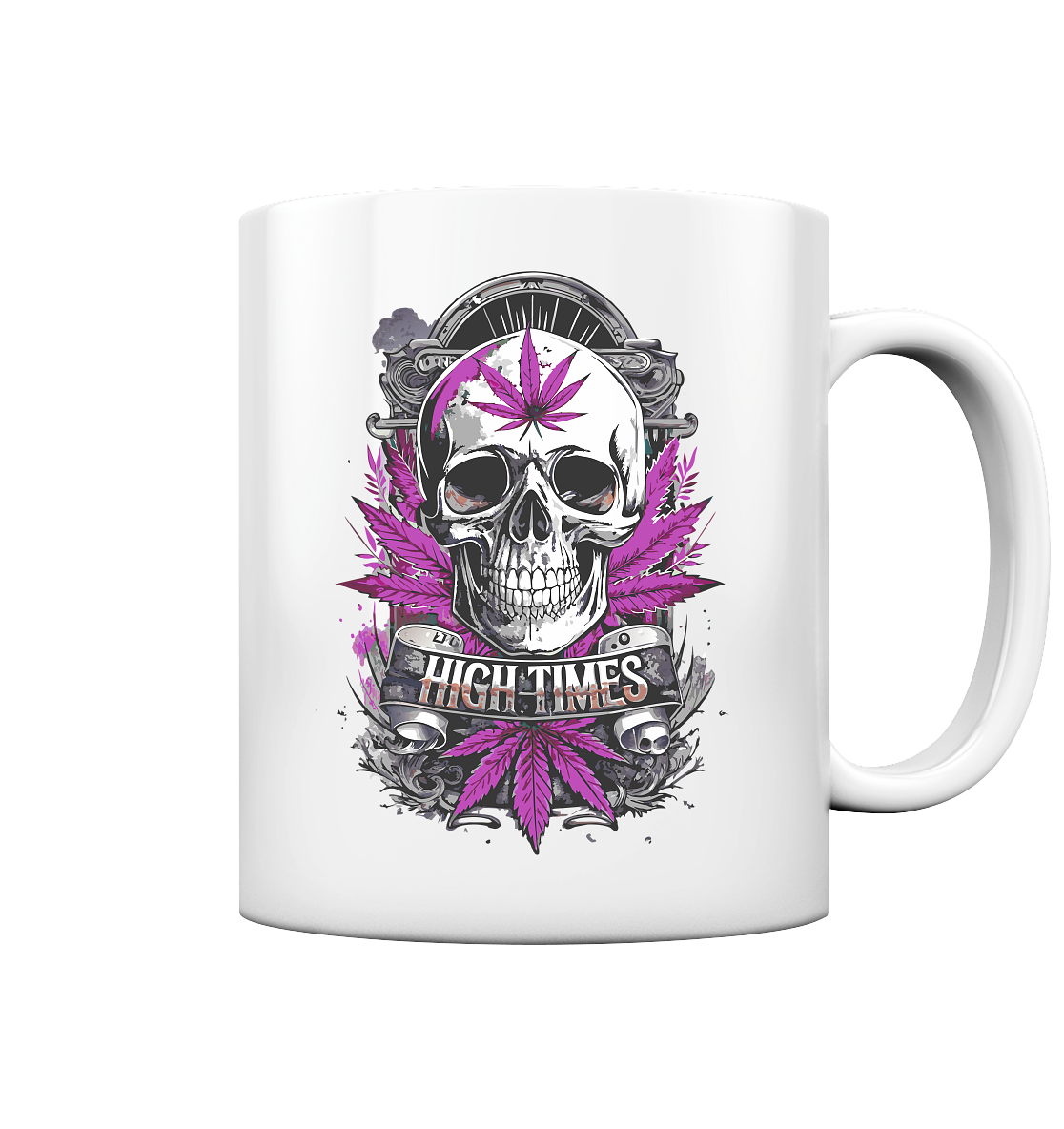 High Times Skull Purple - Tasse glossy