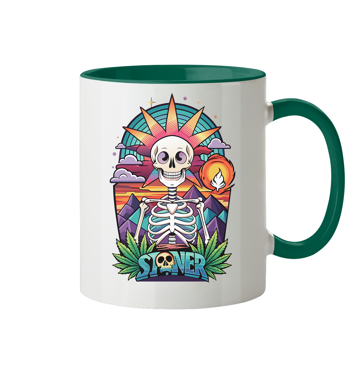 Color Stoner Skeleton - Tasse zweifarbig