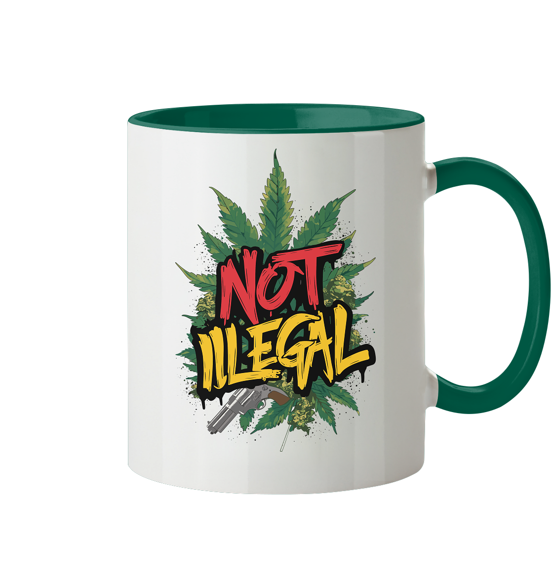 Not Illegal - Tasse zweifarbig