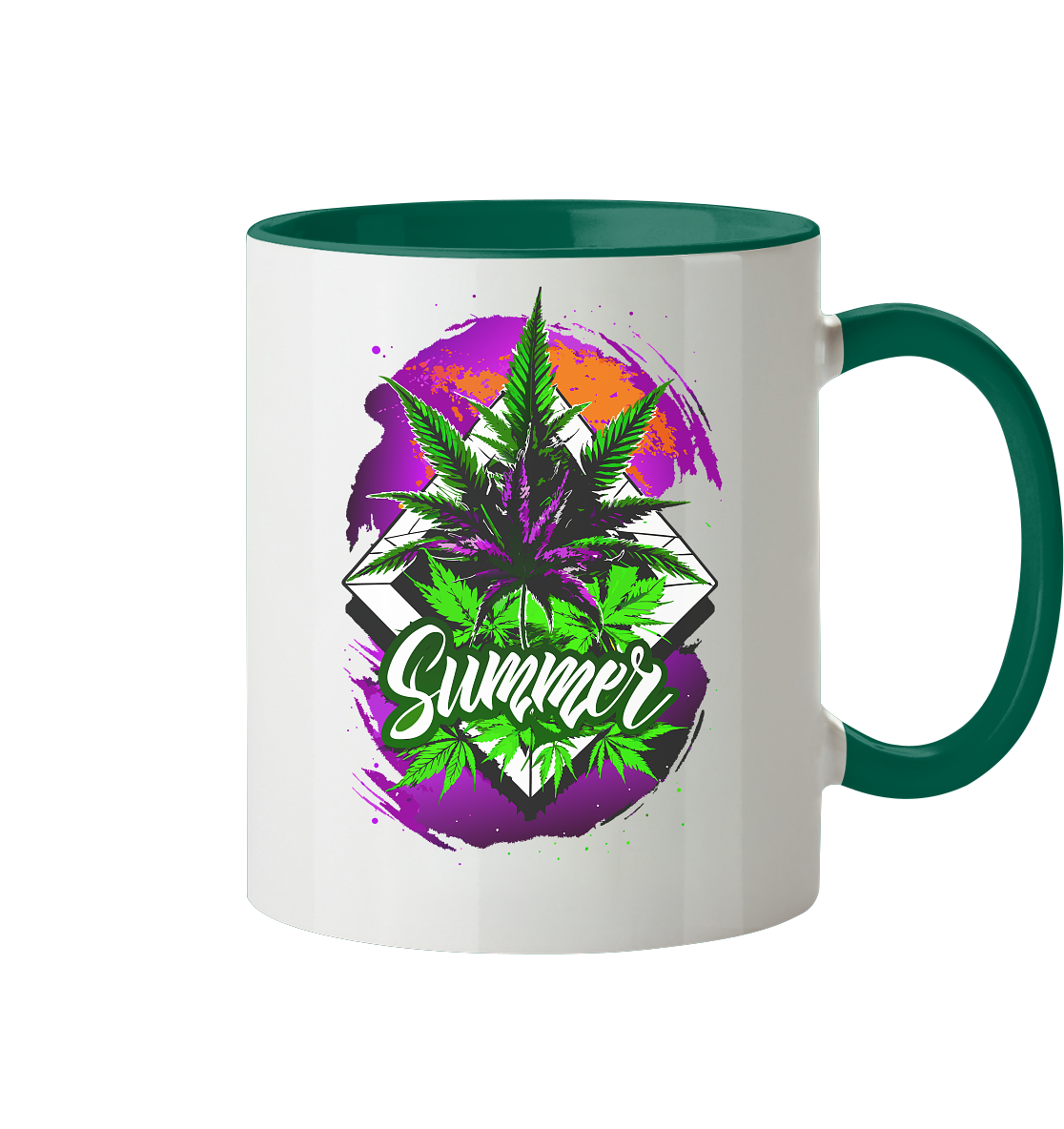 Purple Summer - Tasse zweifarbig