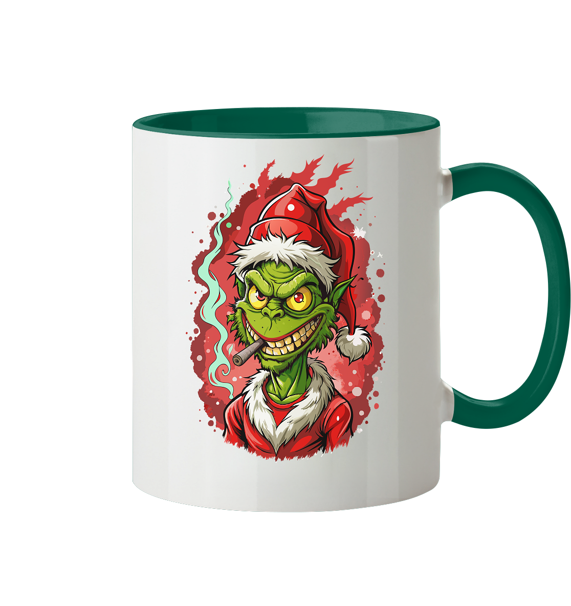 Angry Grinch - Tasse zweifarbig