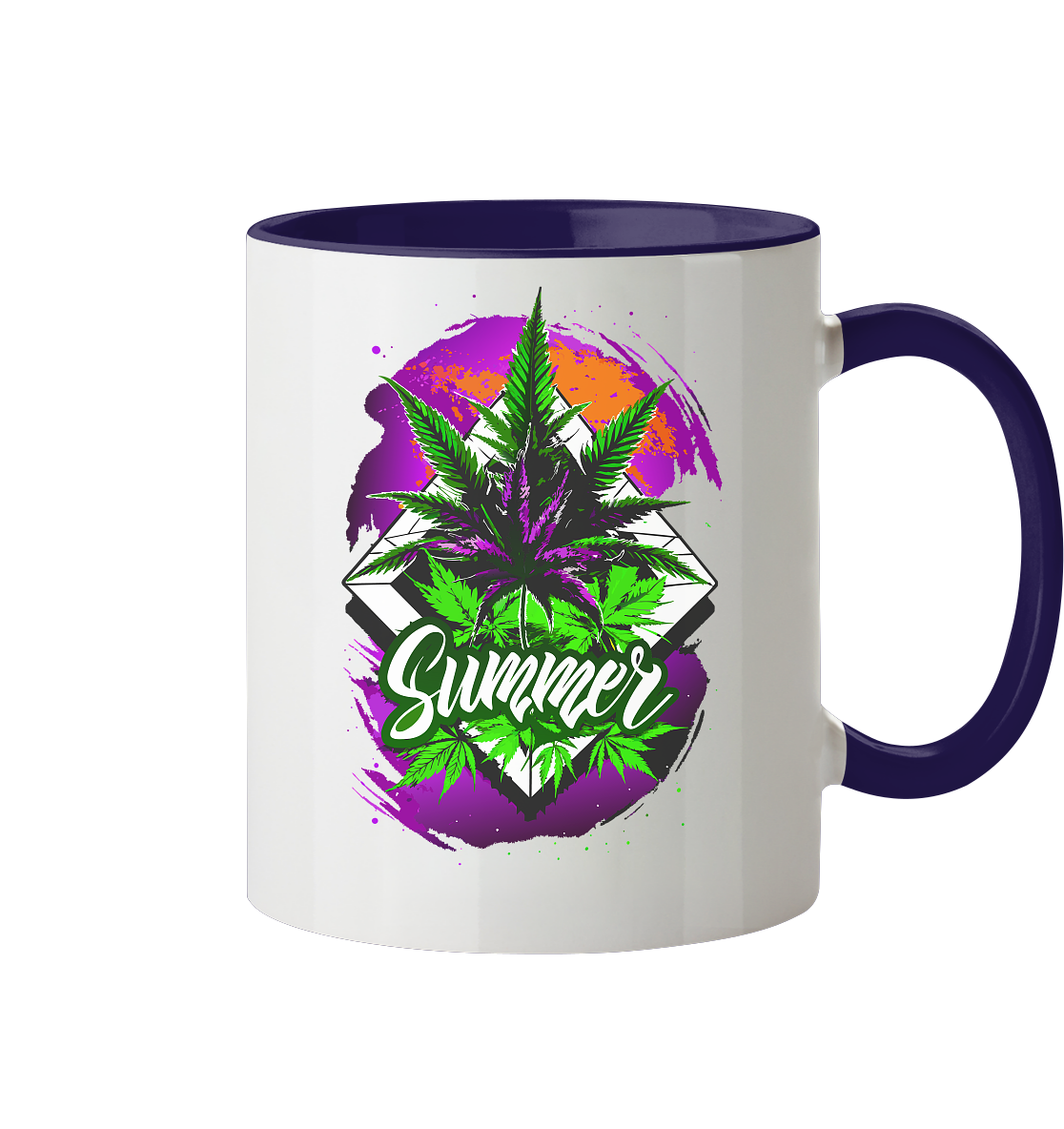 Purple Summer - Tasse zweifarbig