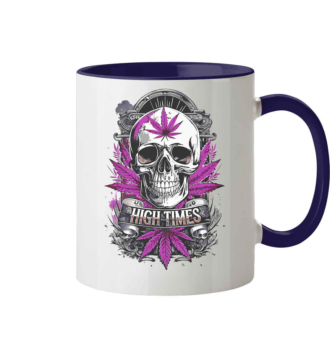 High Times Skull Purple - Tasse zweifarbig