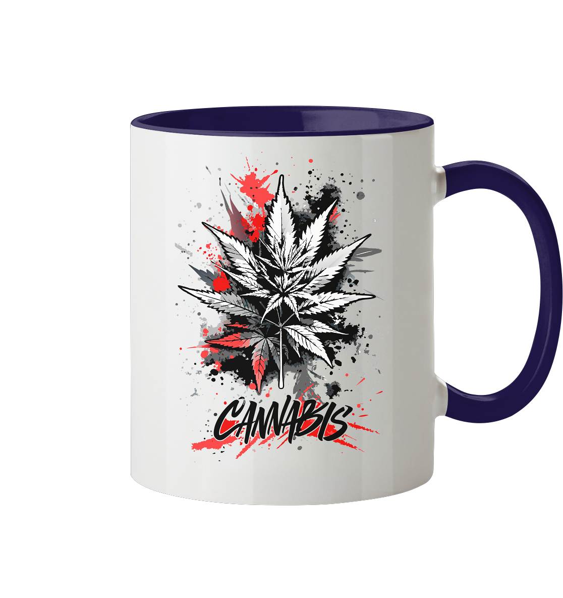 Red Cannabis - Tasse zweifarbig