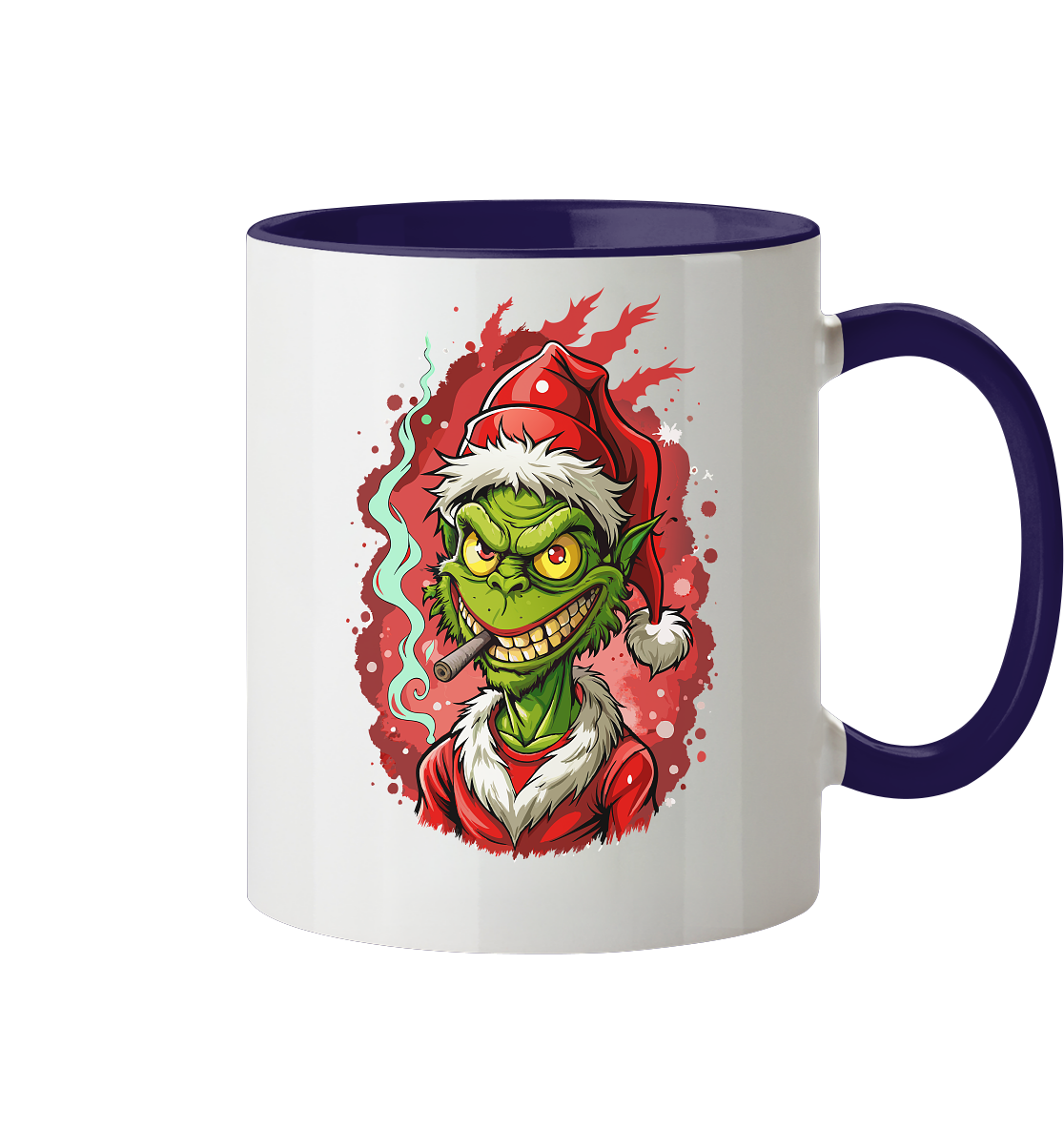 Angry Grinch - Tasse zweifarbig