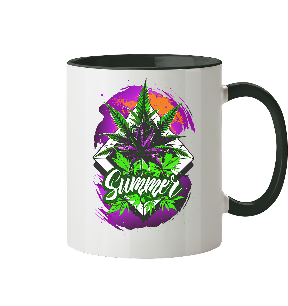 Purple Summer - Tasse zweifarbig