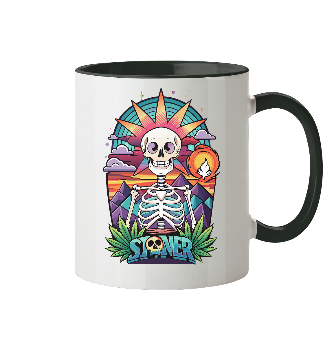 Color Stoner Skeleton - Tasse zweifarbig