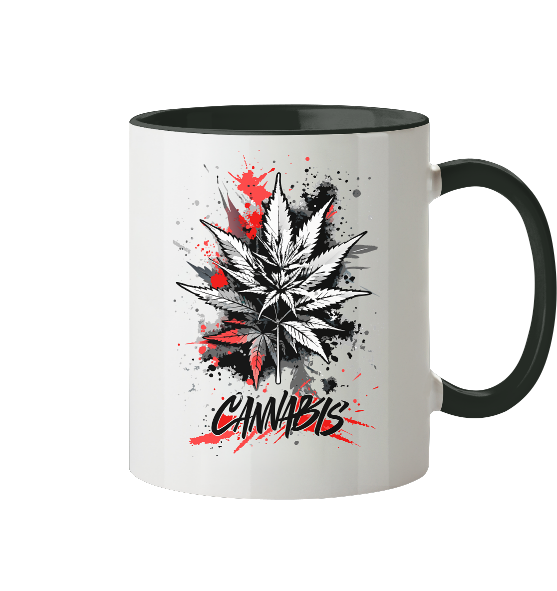 Red Cannabis - Tasse zweifarbig